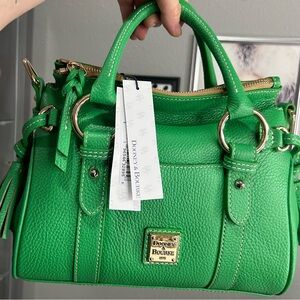 Dooney & Bourke Lucca Leather Satchel With Pocket